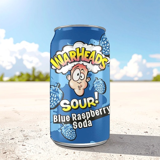 [D1002000] WARHEADS BLUE RASPBERRY SODA 12 x 33cl