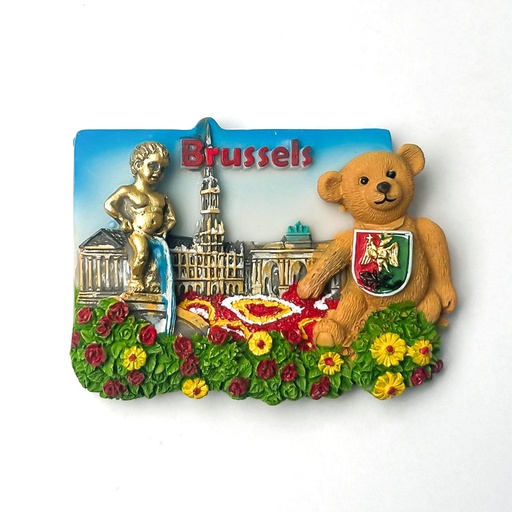 [00120089] MAGNET BRUSSELS PANORAMA BEAR
