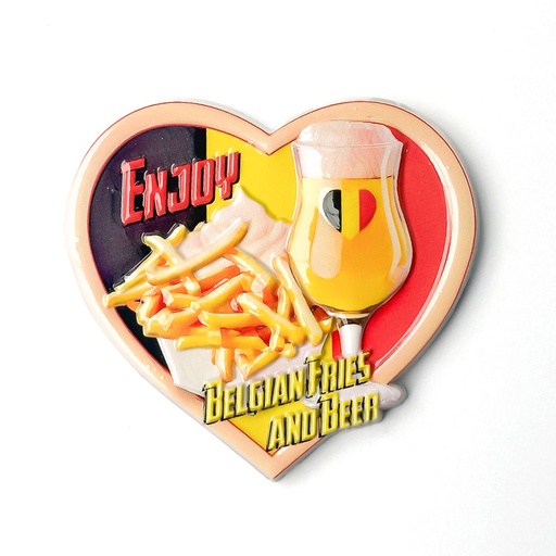 [00120093] MAGNET BEER & FRIES HEART