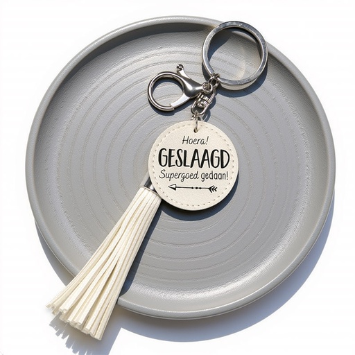 [00122040] TASSEL GESLAAGD SLEUTELHANGER