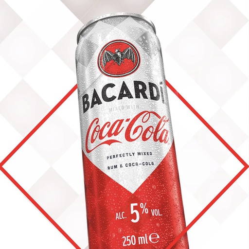 [D2603001] BACARDI COCA-COLA CAN 5° 12X25cl