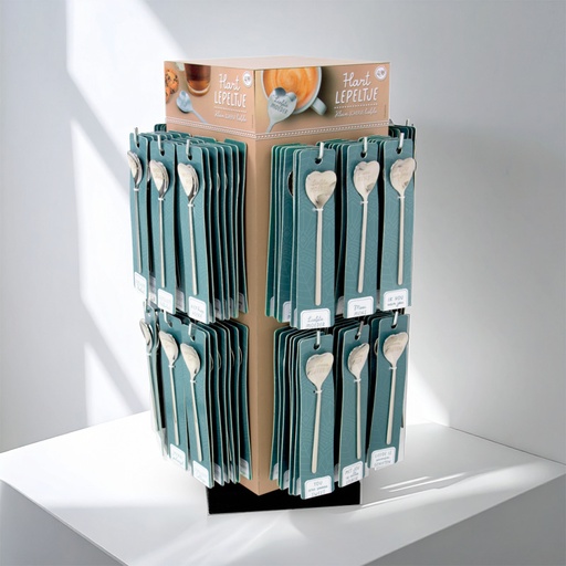 [00121004] DISPLAY HART LEPELTJES 168pcs