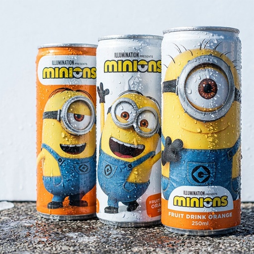 [D0600100] MINIONS FRUIT DRINK ORANGE 24 x 25cl