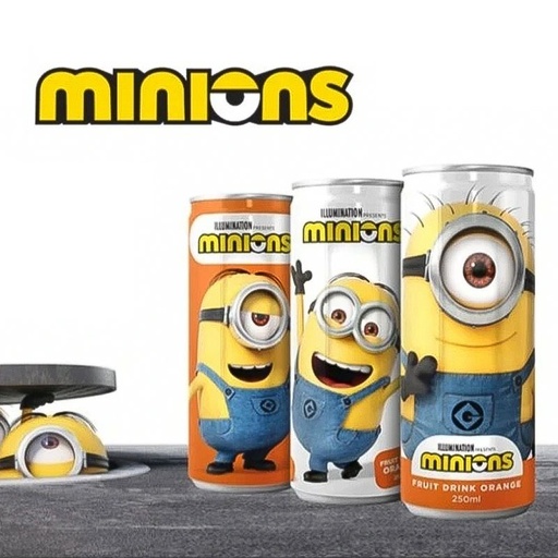 [D0600100] MINIONS FRUIT DRINK ORANGE 24 x 25cl
