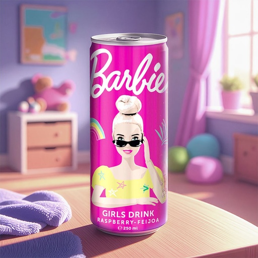 [D0600101] BARBIE FRUIT DRINK RASPBERRY 24 x 25cl
